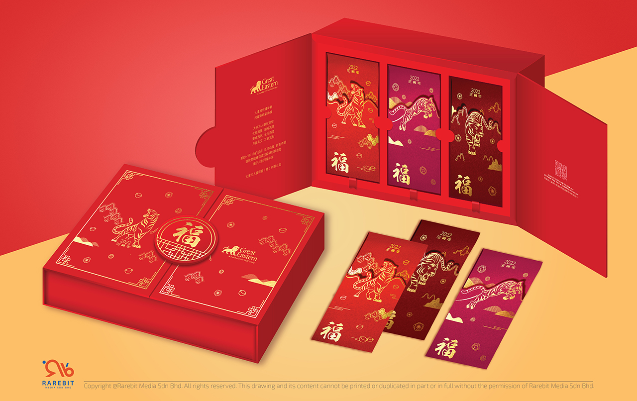 Year of the Tiger's Angpao Gift Set Design