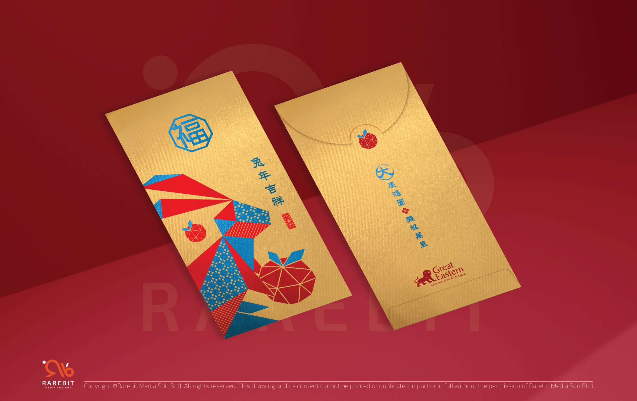 Year of The Rabbit's Angpao Design
